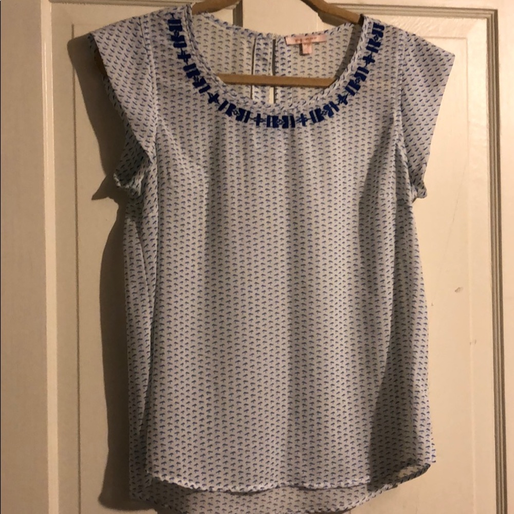 Stitchfix Skies Are Blue Jennings Embroidered Top